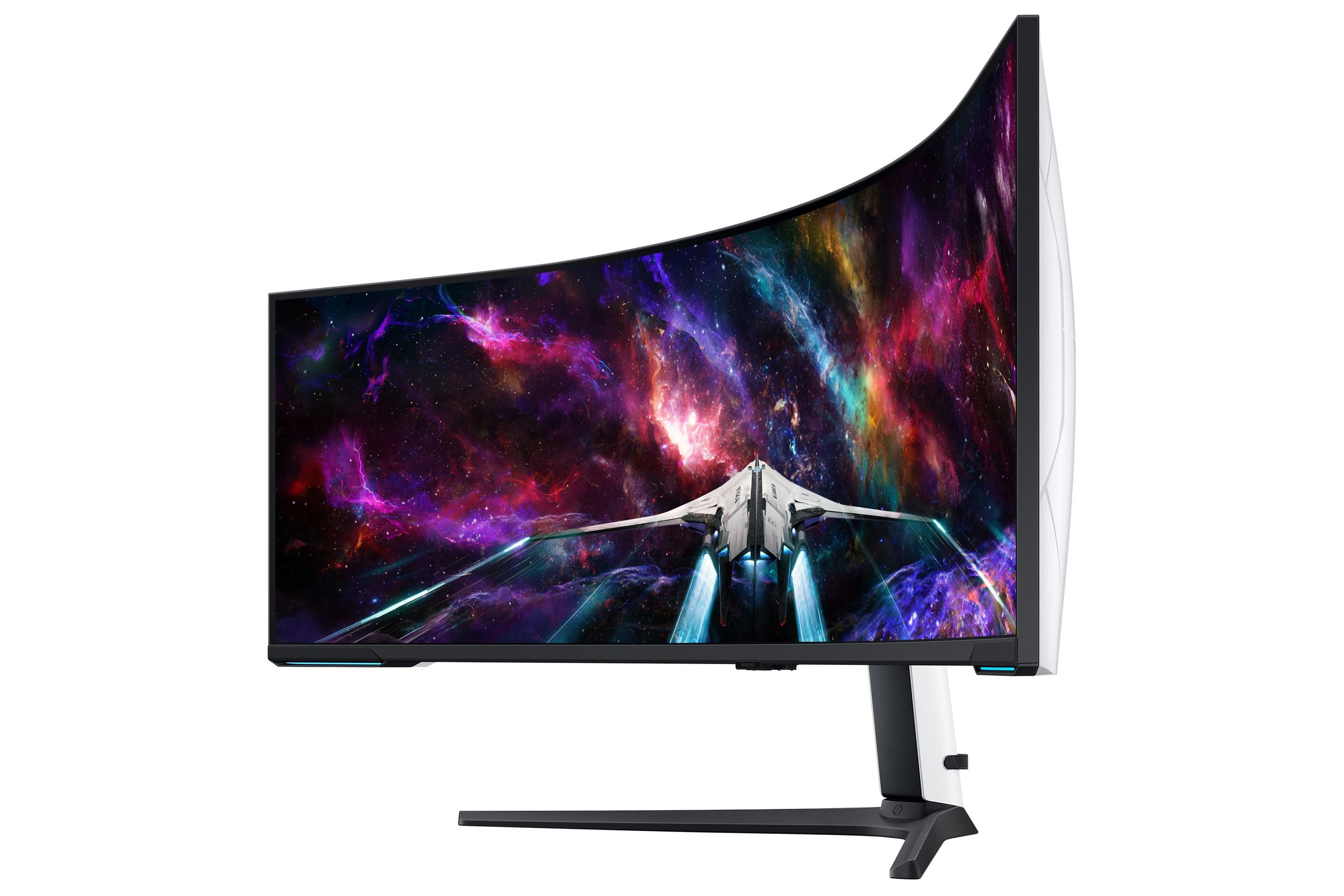 Monitor SAMSUNG Odyssey Neo G9 G95NC (57" - VA - 240 Hz - Preto e Branco) — miniatura 3