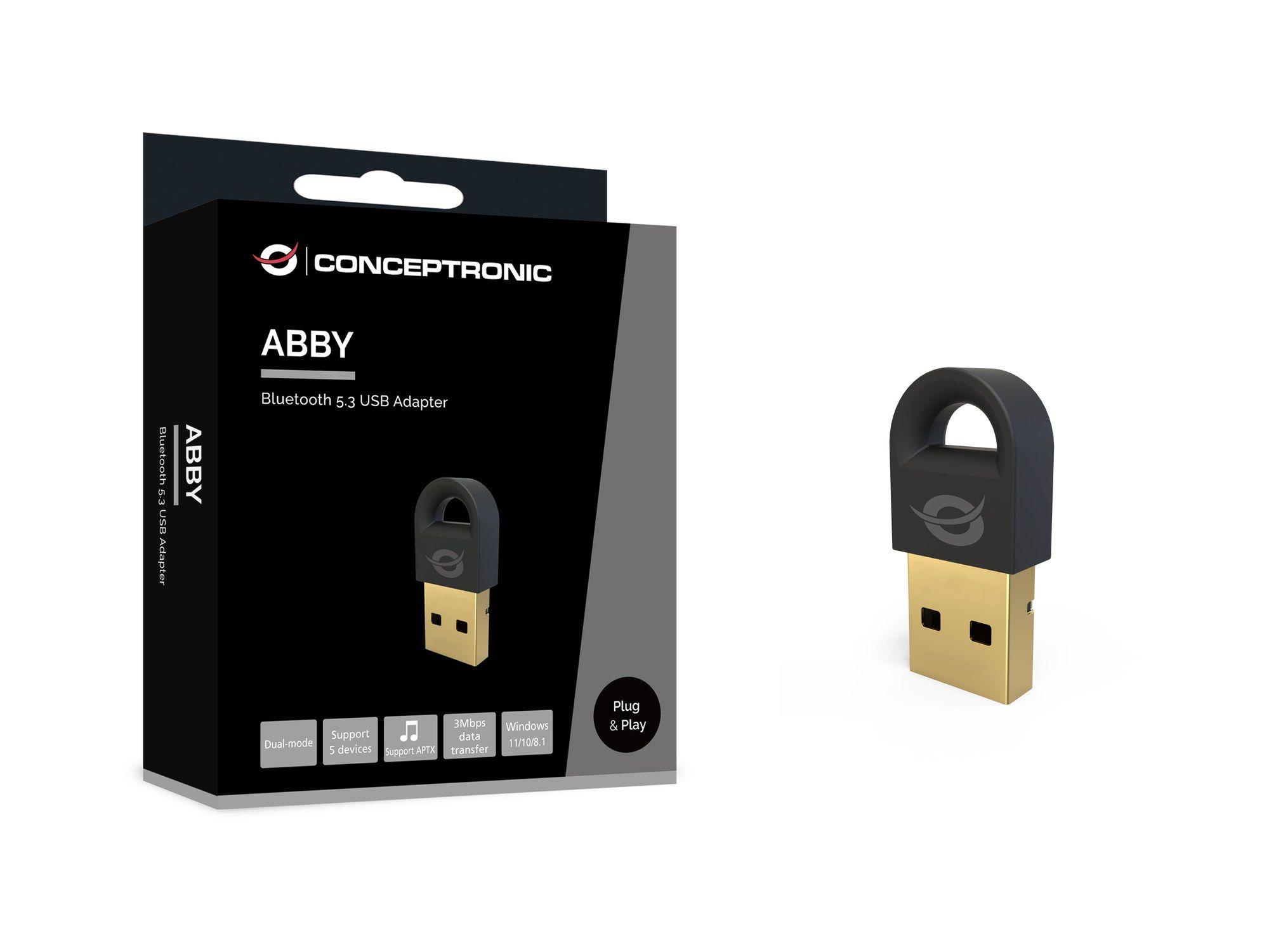 Adaptador Bluetooth USB CONCEPTRONIC ABBY16B (USB - 3 Mbit/s - Preto) — miniatura 5