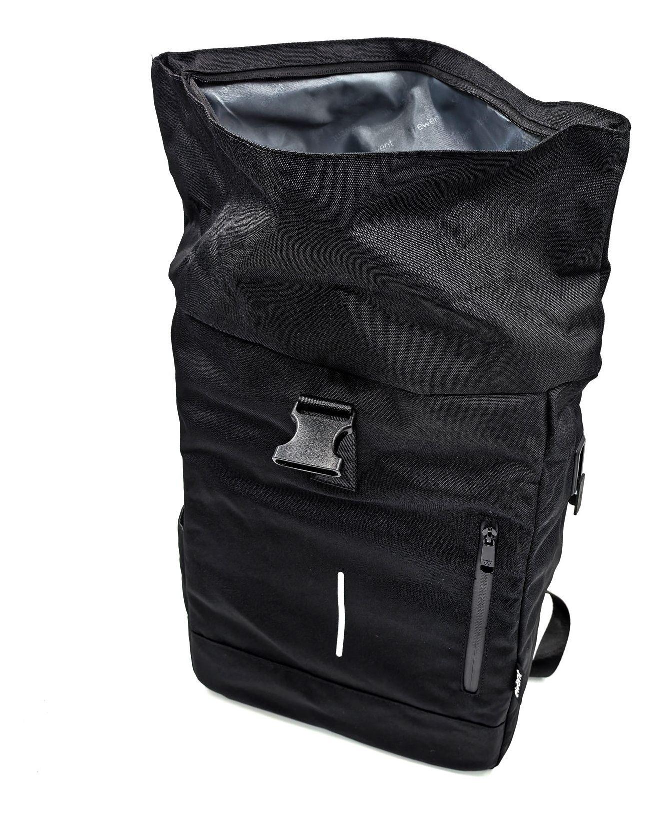 Mochila para Portátil EWENT EW2536 Trendy Roll (17,3" - 34 l - 43,9 cm - Preto), miniatura 3
