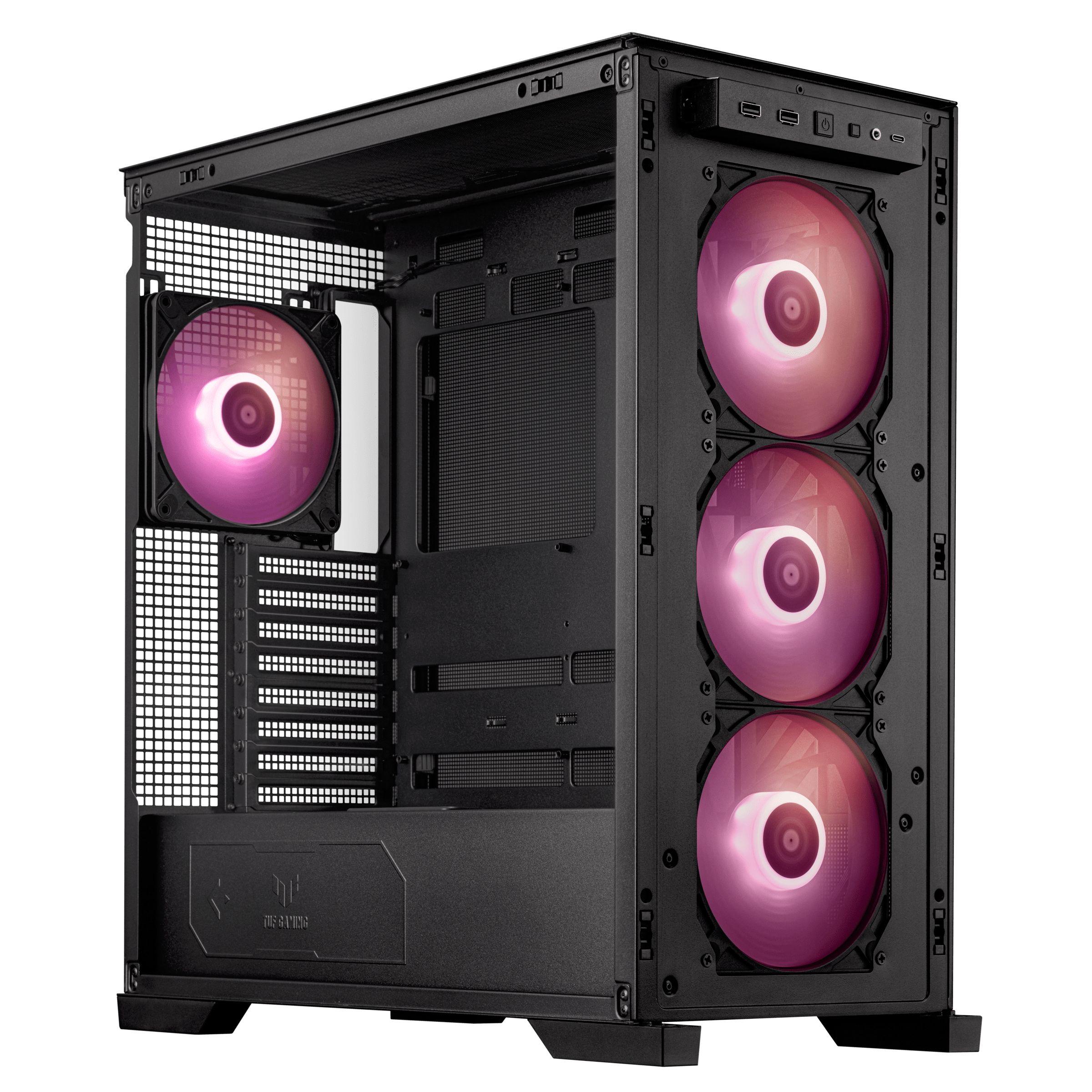 Caixa PC ASUS TUF Gaming GT302 TG ARGB (EATX, ATX, micro ATX, Mini-ITX - ATX, SFX, SFX-L - Midi Tower - Preto), miniatura 11