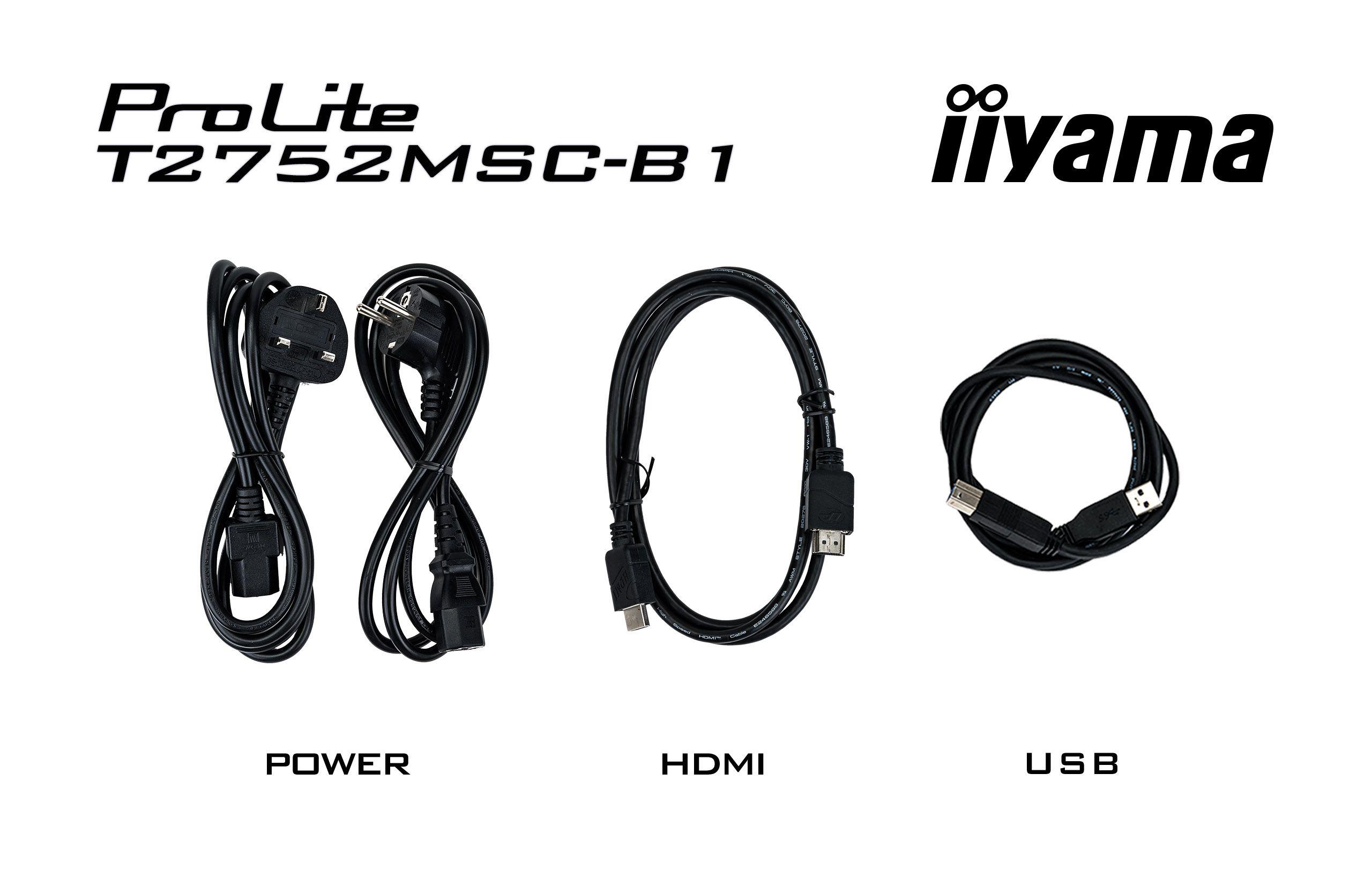 Monitor IIYAMA ProLite T2752MSC-B1 (27" - IPS - 60 Hz - Preto) — miniatura 20