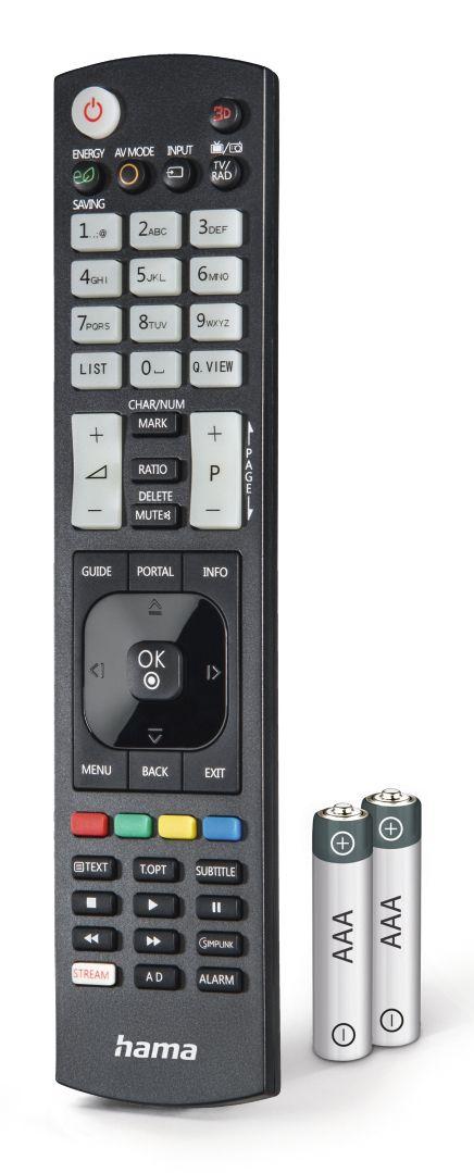 Comando para TV HAMA 00221061 (40" - Infravermelhos sem fios - Preto) — miniatura 4