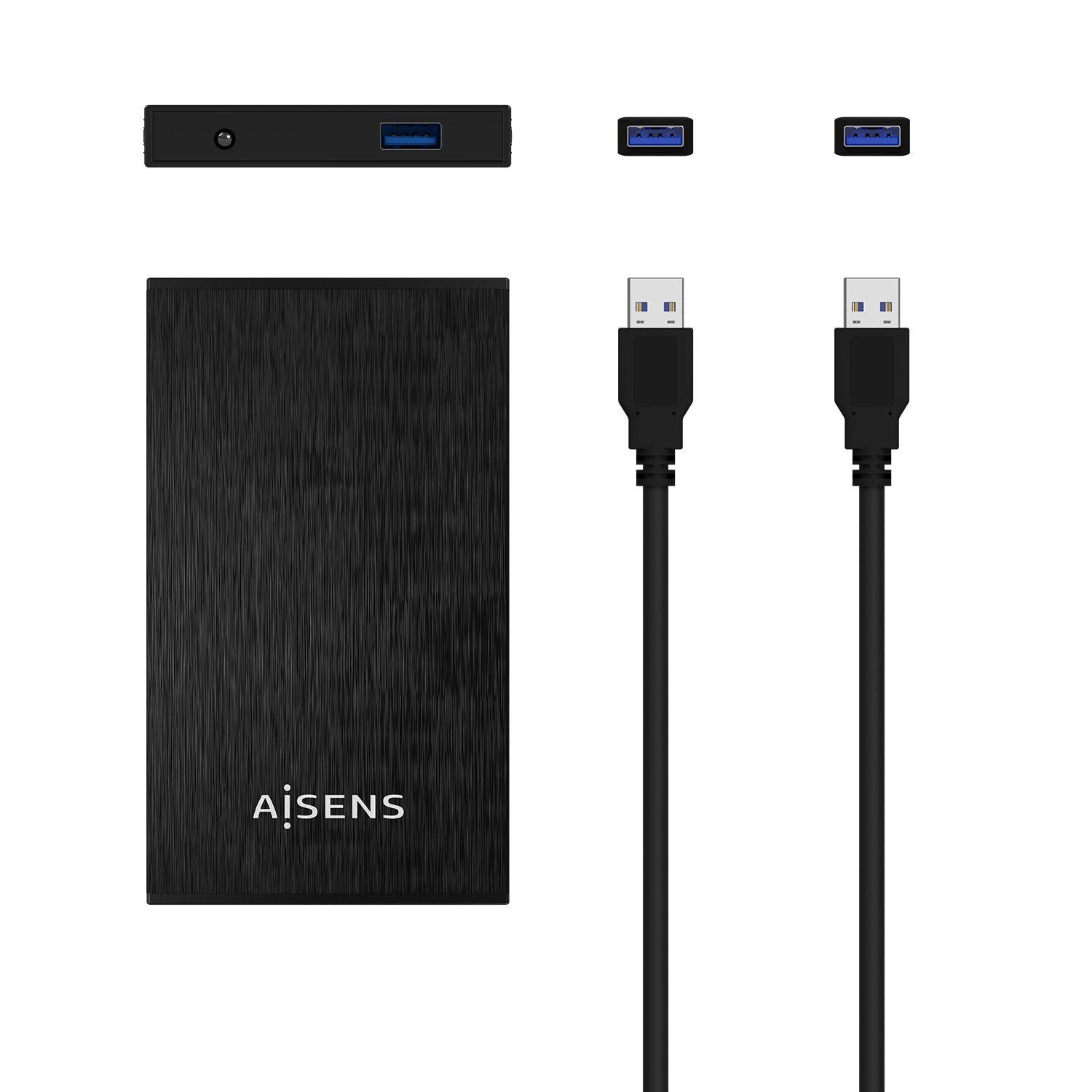 Caixa Externa AISENS ASE-2523B (2 TB - 2,5" - Preto) — miniatura 4