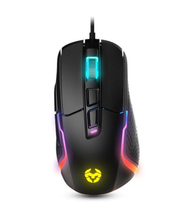 Rato KROM Kick (Mão direita - 6200 DPI - Ótico - Preto)