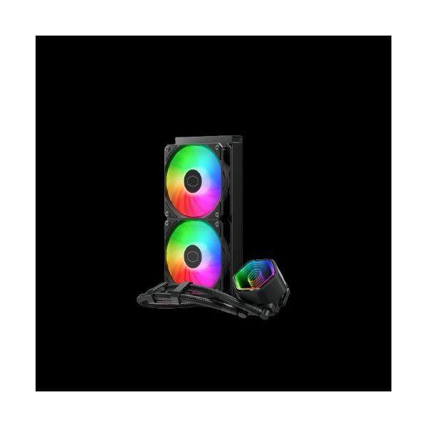 Kit de Refrigeração Líquida para Processador COOLER MASTER MasterLiquid 240 Core II (120 mm - 1750 RPM - ARGB multicolorida - Preto) — miniatura 3