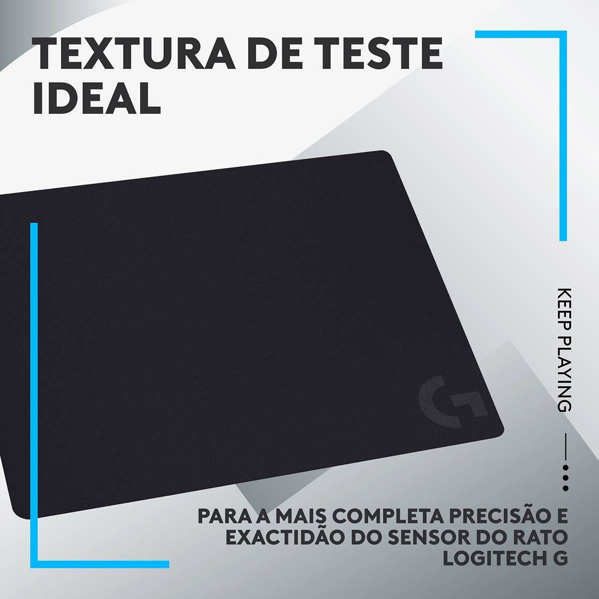Tapete de Rato Gaming LOGITECH G240 (Borracha - Têxtil - 1 mm - Preto) — miniatura 5