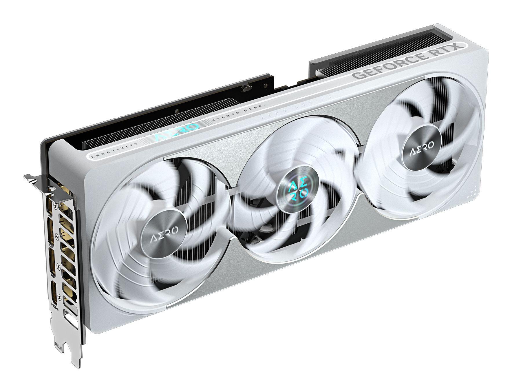 Placa Gráfica GIGABYTE GeForce RTX 5080 AERO OC SFF 16G (GeForce RTX 5080 - 28000 MHz - 16 GB - Branco), miniatura 5
