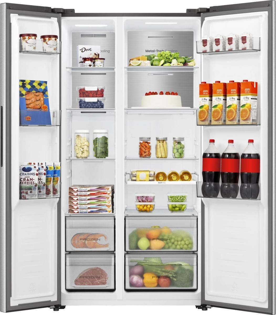 Frigorífico Americano Independente HISENSE RS3P538NAIE (527 L - 178,6x91,1x60 cm - Inox Cinzento), miniatura 4