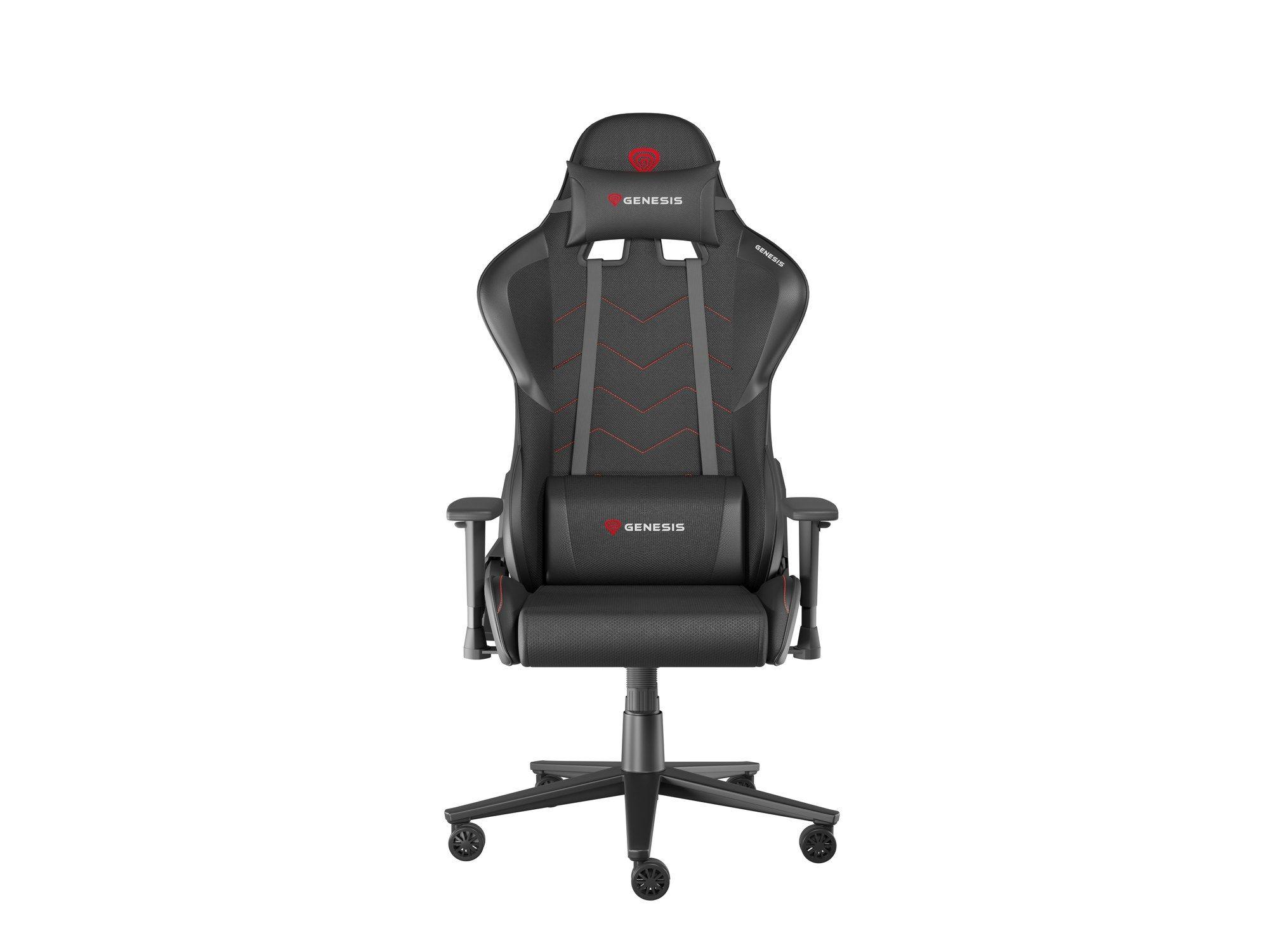 Cadeira Gaming GENESIS Nitro 550 G2 (150 kg - 7 cm - Tecido, Imitação de pele - Preto)