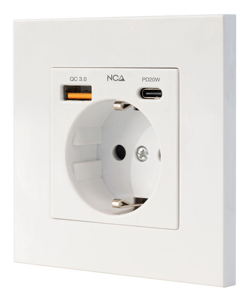 Tomada de Parede NANOCABLE 10.35.0011 (Branco)