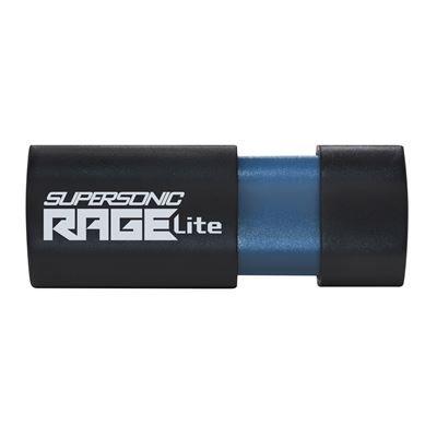 Pen USB PATRIOT Supersonic Rage Lite (USB-A 3.2 Gen 1 - Até 120 MB/s - Preto/Azul)