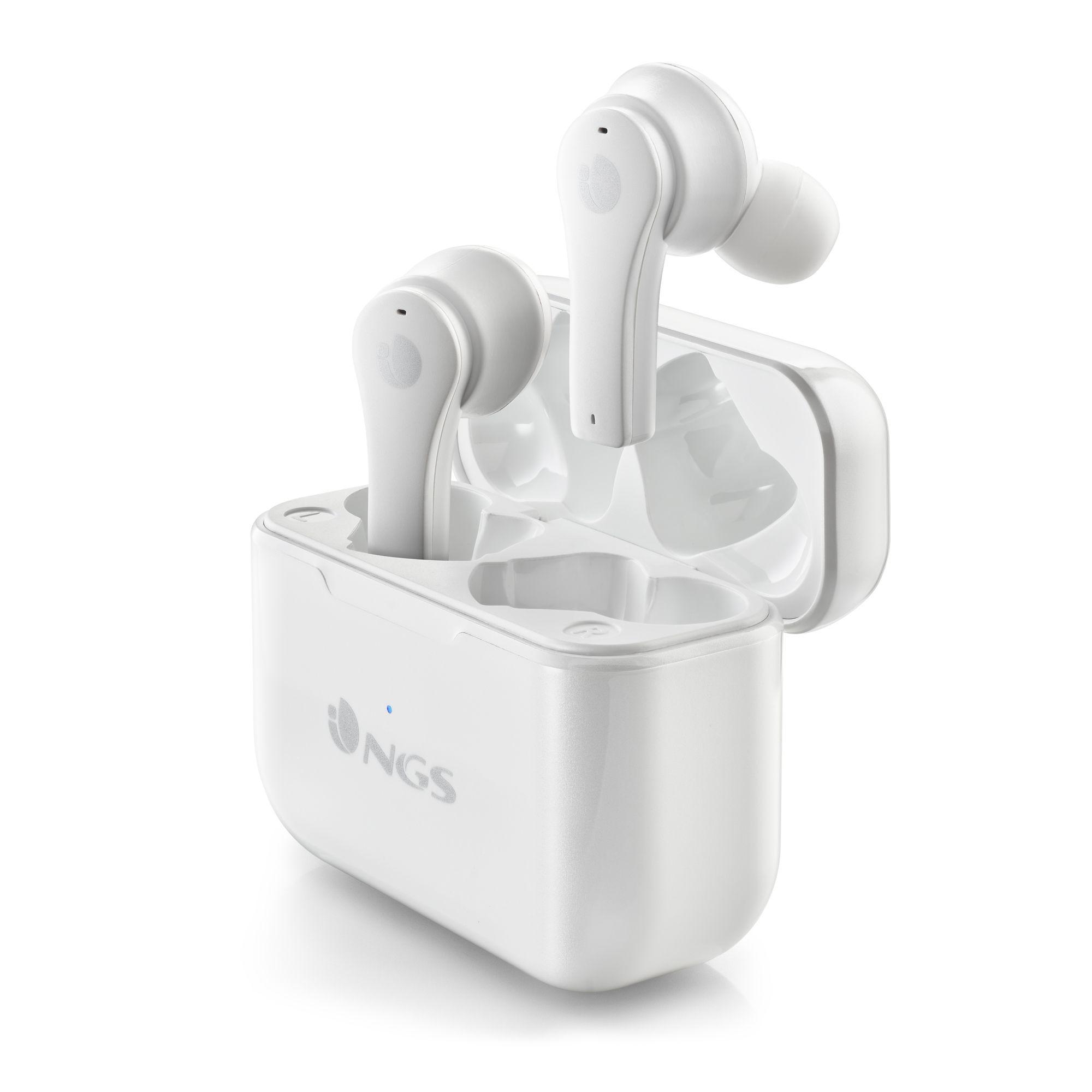 Auscultadores NGS ARTICA BLOOM (Binaural - Sem fios - Intra-aural - Branco)