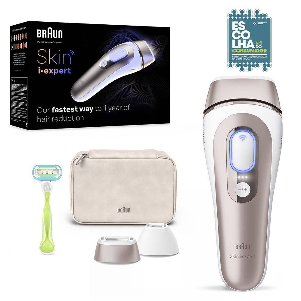 Depiladora BRAUN Skin i-expert Pro PL7147 (Rosa dourado e Branco)