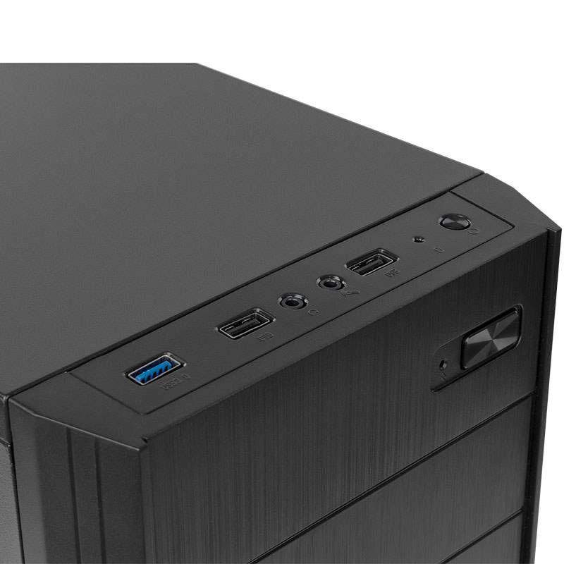 Caixa PC NOX Lite 010 (ATX, ITX, Micro ATX - 500 W - Midi Tower - Preto) — miniatura 5