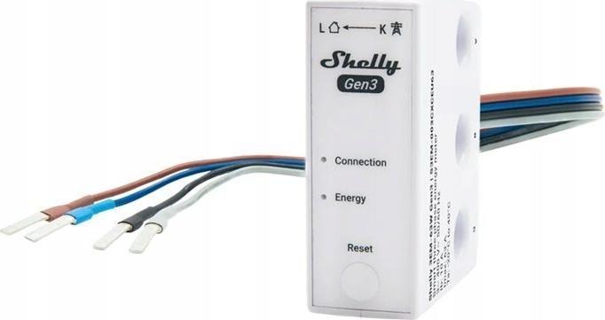 Módulo Medidor de Energia Trifásico SHELLY 3EM-63W Gen3 (Wi-Fi - Bluetooth - 3 Linhas)