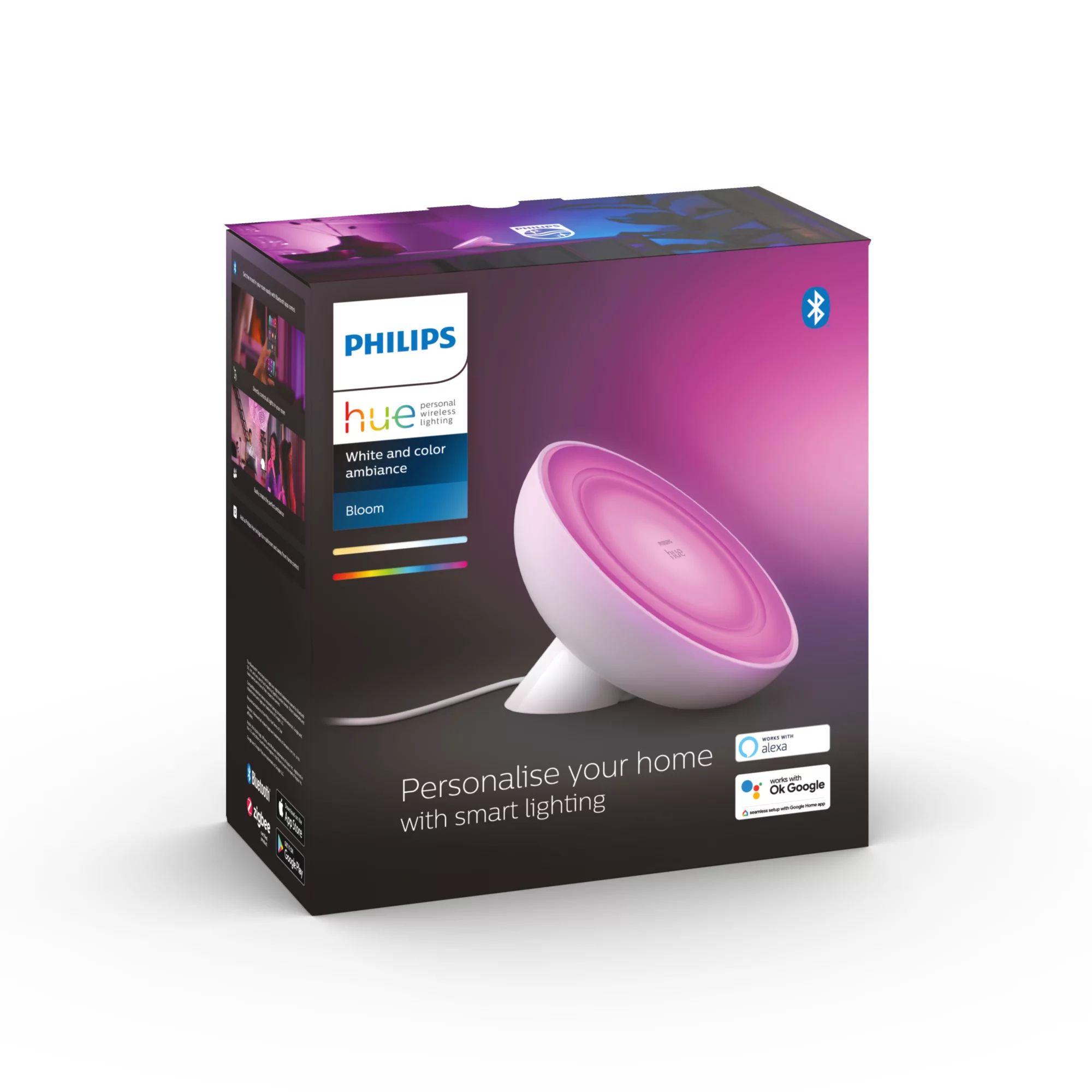Candeeiro de Mesa Inteligente PHILIPS Hue Bloom (Metal - Branco) — miniatura 4