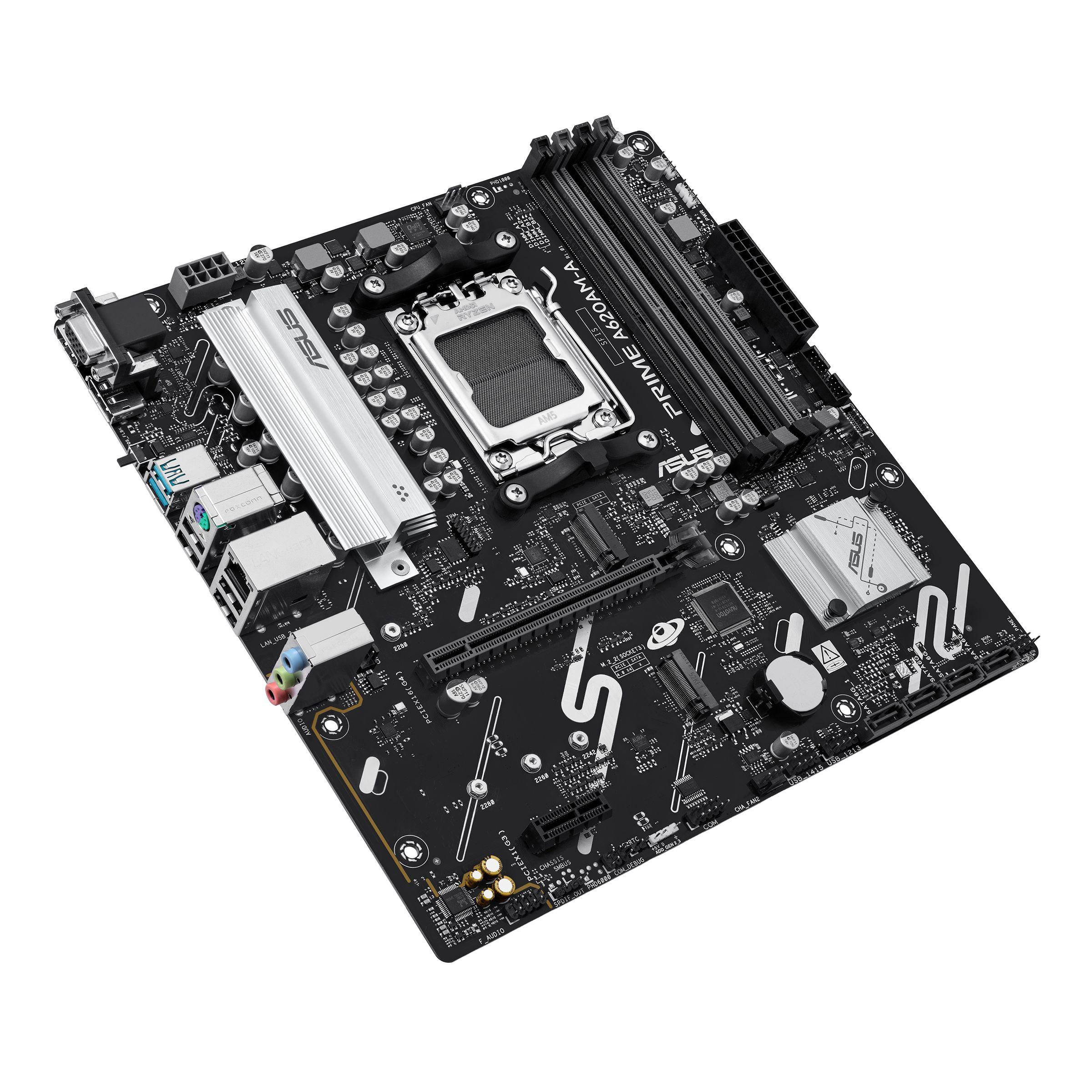 Motherboard ASUS PRIME A620AM-A-CSM (AM5 - micro ATX - Duplo canal) — miniatura 4