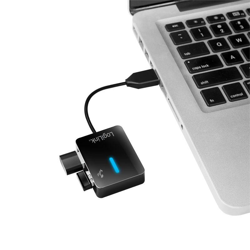 Hub USB LOGILINK UA0139 (USB 2.0 Type-A - USB 2.0/1.1 - Preto), miniatura 4