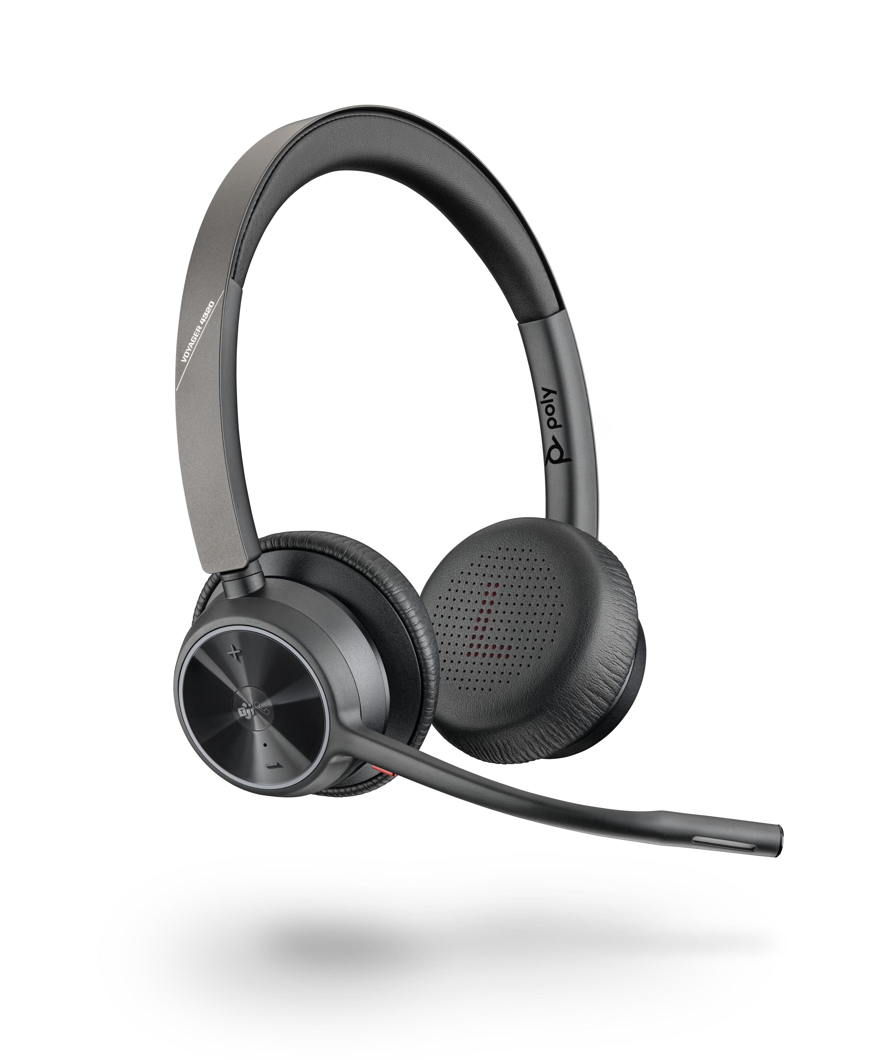 Headset POLY Voyager 4320 UC (Binaural - Sem fios - Circum-aural - Preto) — miniatura 2