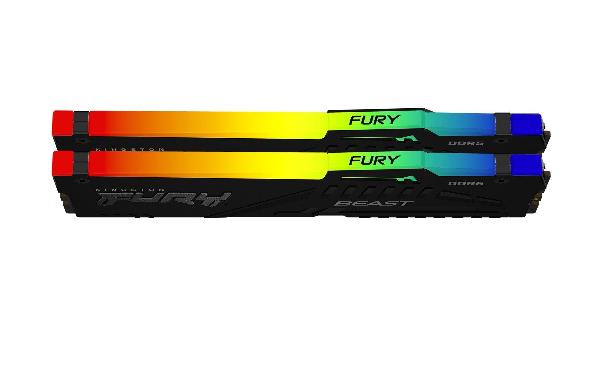 Memória RAM KINGSTON FURY Beast RGB KF560C36BBEAK2-64 (6000 MHz - 64 GB - DIMM), miniatura 2