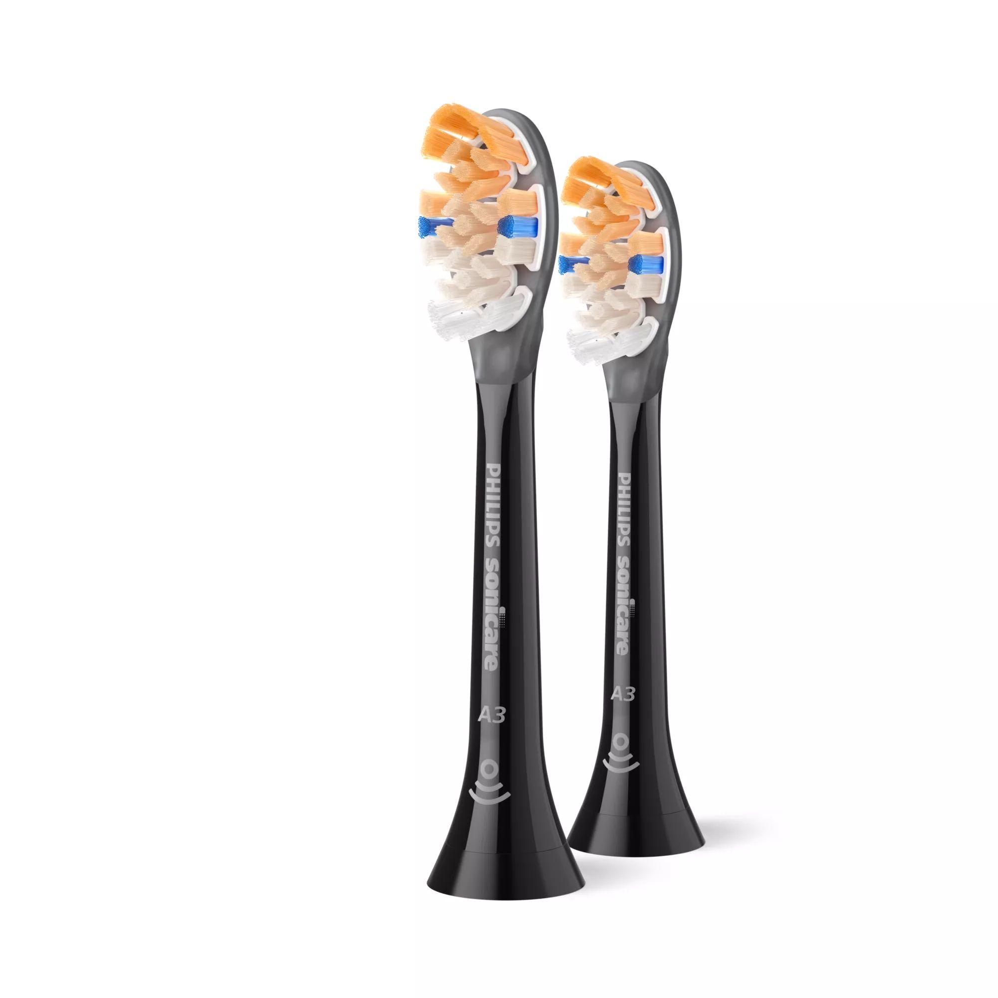 Cabeças de Escova de Dentes PHILIPS Sonicare A3 Premium All-in-One HX9092/88 (Preto)