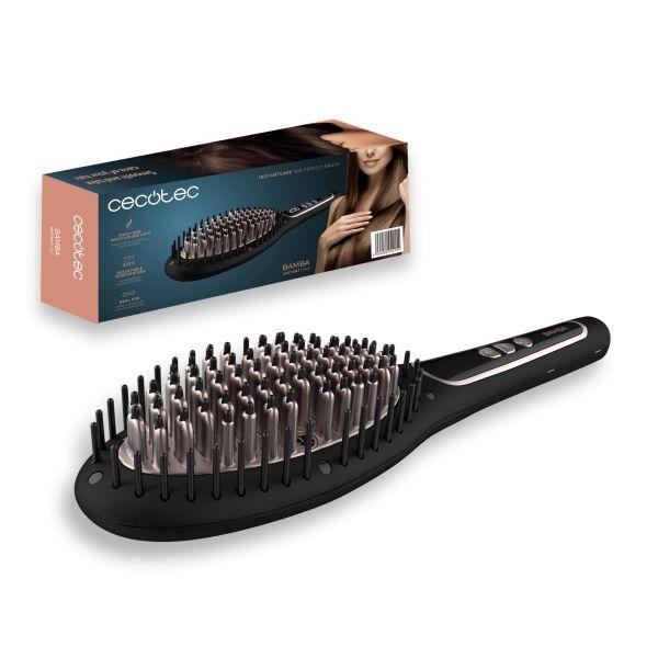Escova Alisadora CECOTEC Bamba InstantCare 900 PerfectBrush (Cerâmica - Preto)