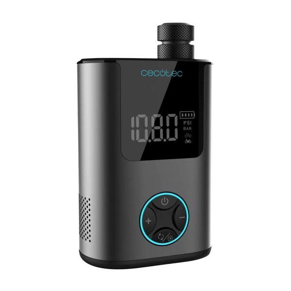 Inflador Elétrico Portátil CECOTEC Mini Air Max (Altura 8,3 cm - 600 mAh - 150 PSI - Preto)