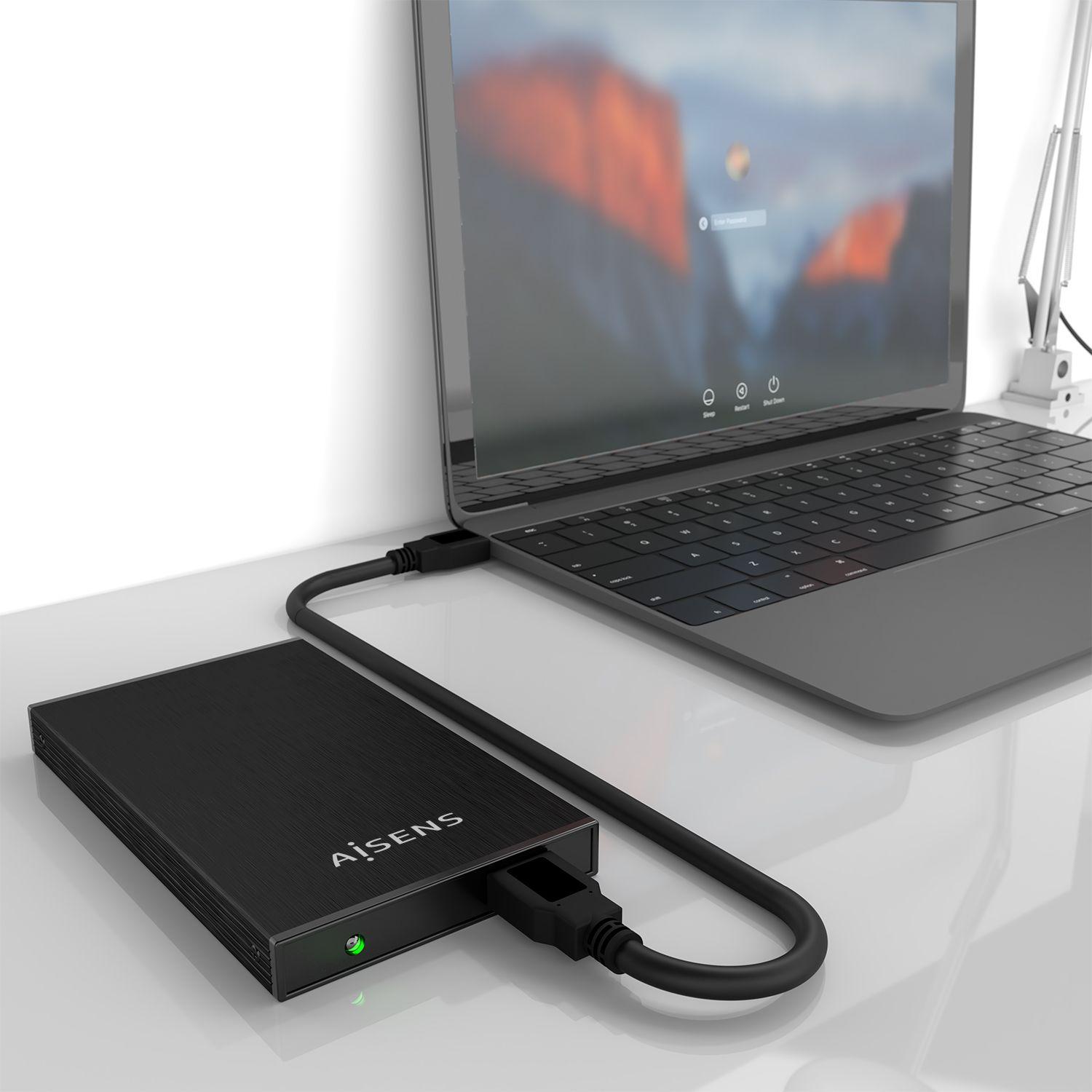 Caixa Externa AISENS ASE-2523B (2 TB - 2,5" - Preto) — miniatura 6