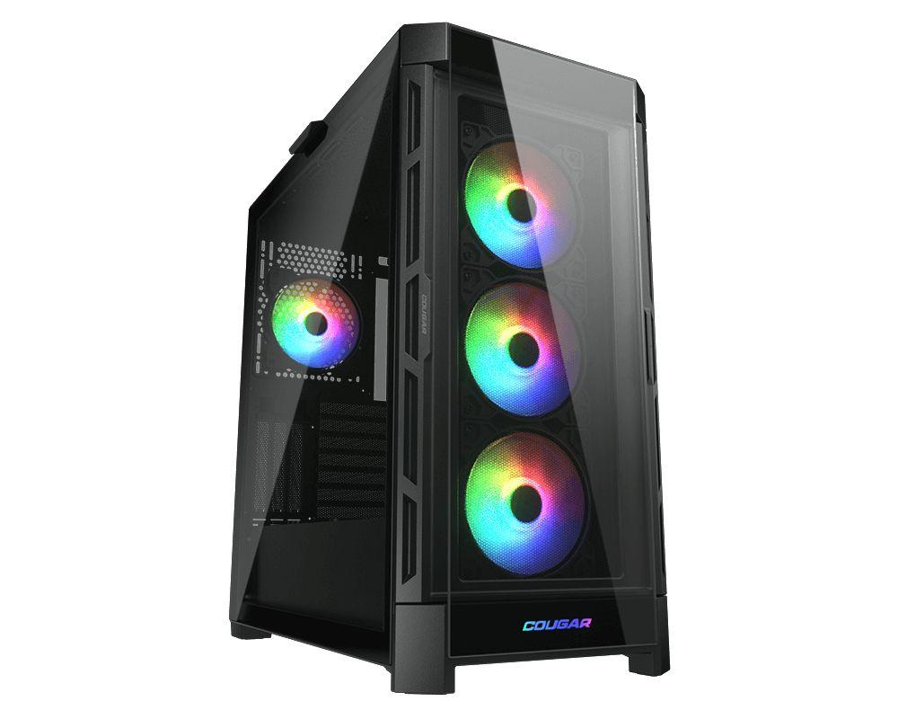 Caixa PC COUGAR DuoFace Pro RGB (Midi Tower - Nylon - 19 cm - Preto)