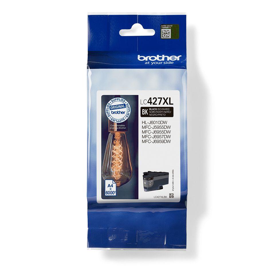 Tinteiro BROTHER LC427XLBK (6000 páginas - Preto) — imagem 1