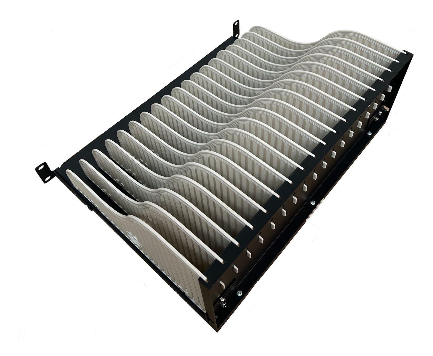 Prateleira de Carregamento para Rack EWENT EW1720 (Rack 19" - 18 Dispositivos - Preto) — miniatura 2