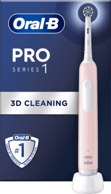 Escova de Dentes Elétrica BRAUN Oral-B Pro 1 Cross Action (Rosa)