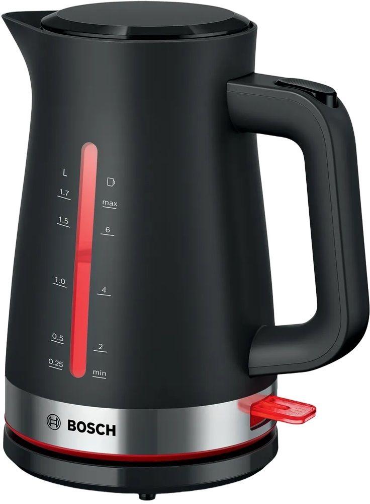 Jarro Elétrico BOSCH TWK4M223 (2400 W - 1,7 l - Plástico - Preto), miniatura 2