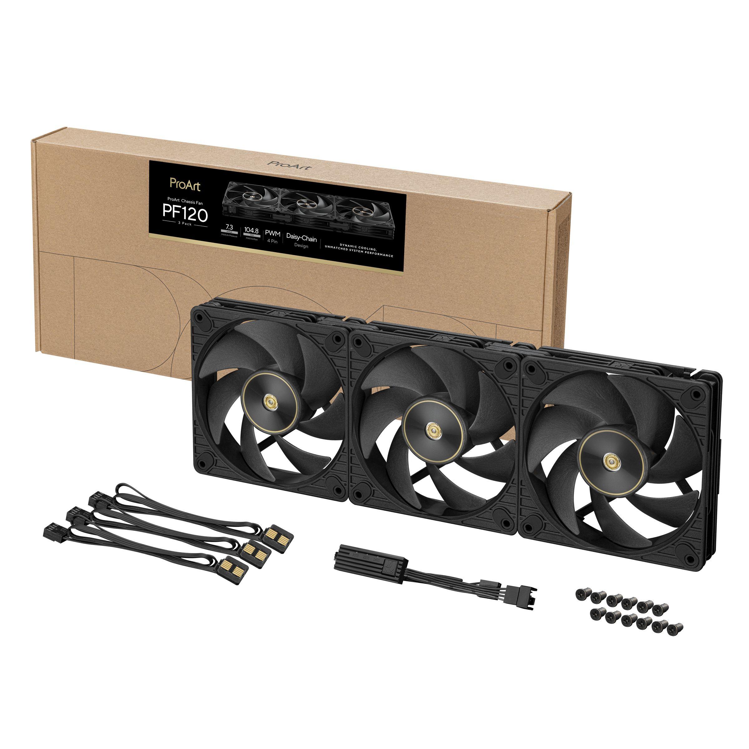 Conjunto de Ventoinhas para Caixa PC ASUS ProArt PF120 (Preto), miniatura 17