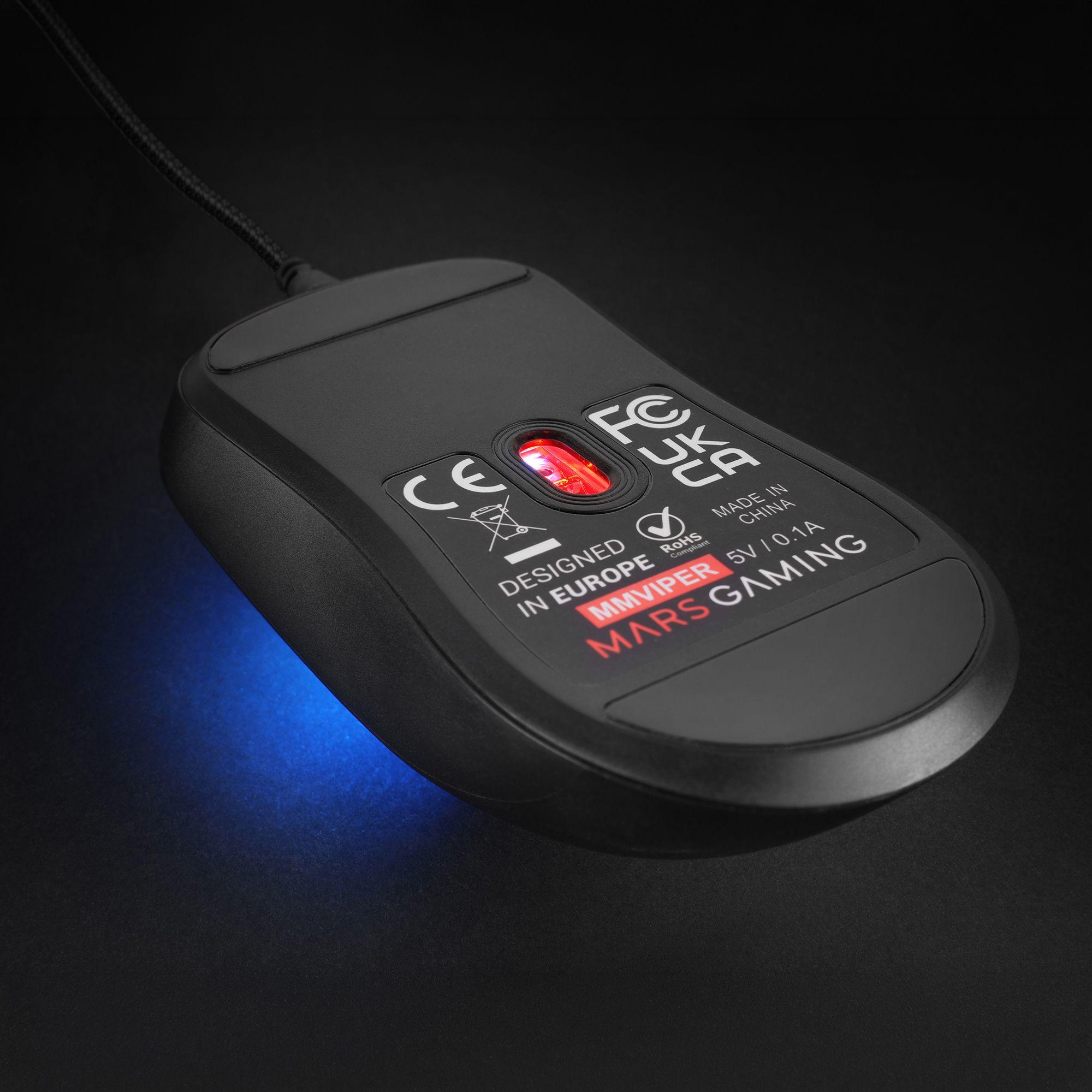 Rato Gaming MARS GAMING MM-VIPER (Mão direita - 12800 DPI - Ótico - Preto), miniatura 7