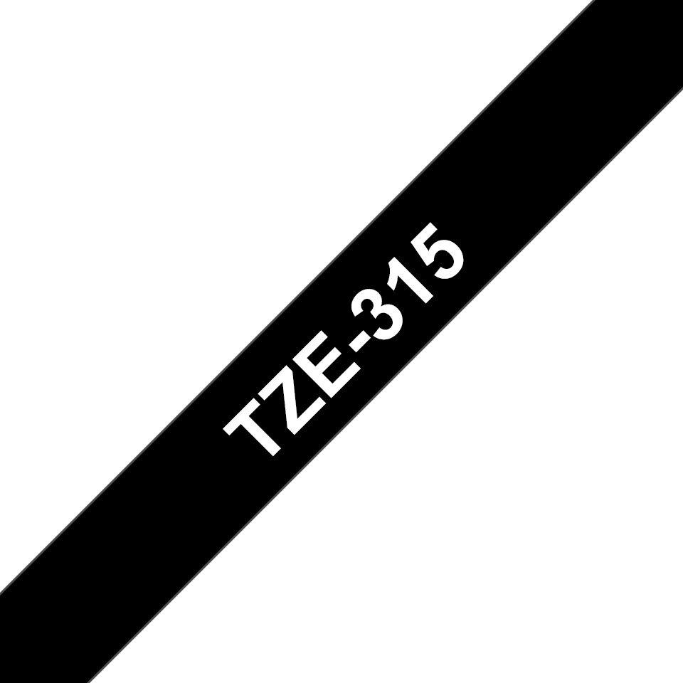 Fita de Impressão BROTHER TZe-315 (Branco sobre Preto)