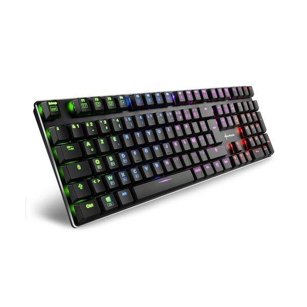 Teclado SHARKOON PureWriter RGB (Francês - Kailh Blue - USB - Preto), miniatura 2