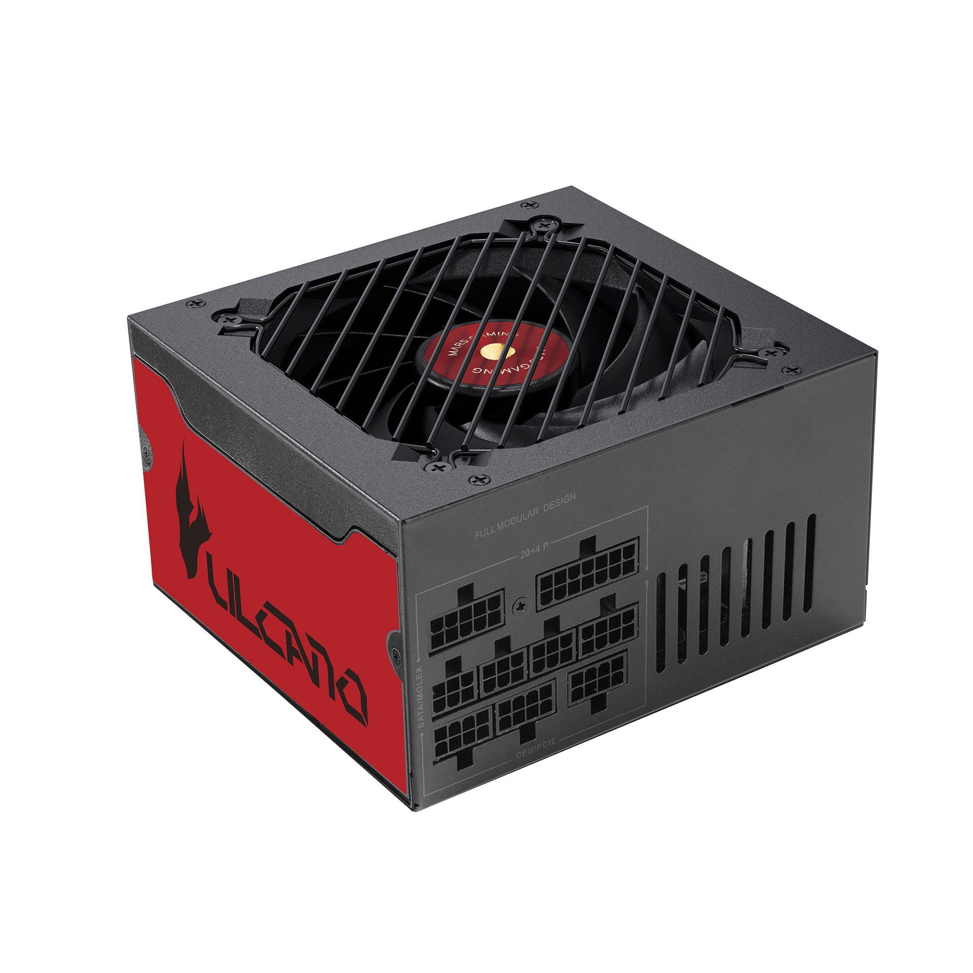 Fonte de Alimentação MARS GAMING MPVU750SIM (ATX - 750 W - 80 PLUS Silver - Preto e Vermelho), miniatura 2