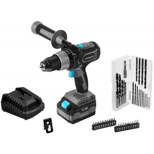 Berbequim de Impacto CECOTEC CecoRaptor Perfect ImpactDrill 4020 Brushless Ultra (20 V - Bateria - Preto e Cinzento) — miniatura 2
