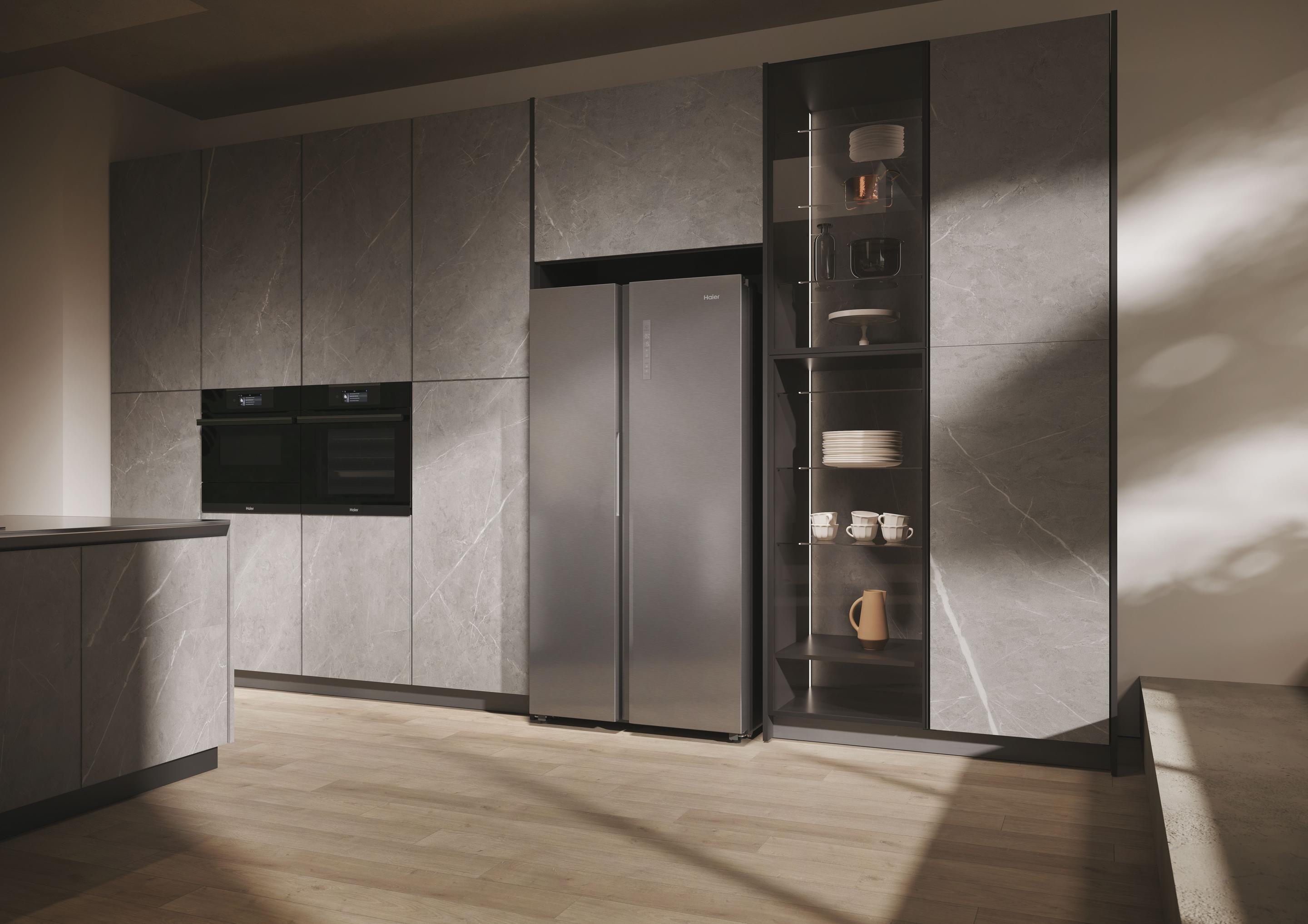 Frigorífico Americano Independente HAIER HSW79F18ANMM (611 L - 178x73x91 cm - Platina/Inox), miniatura 16