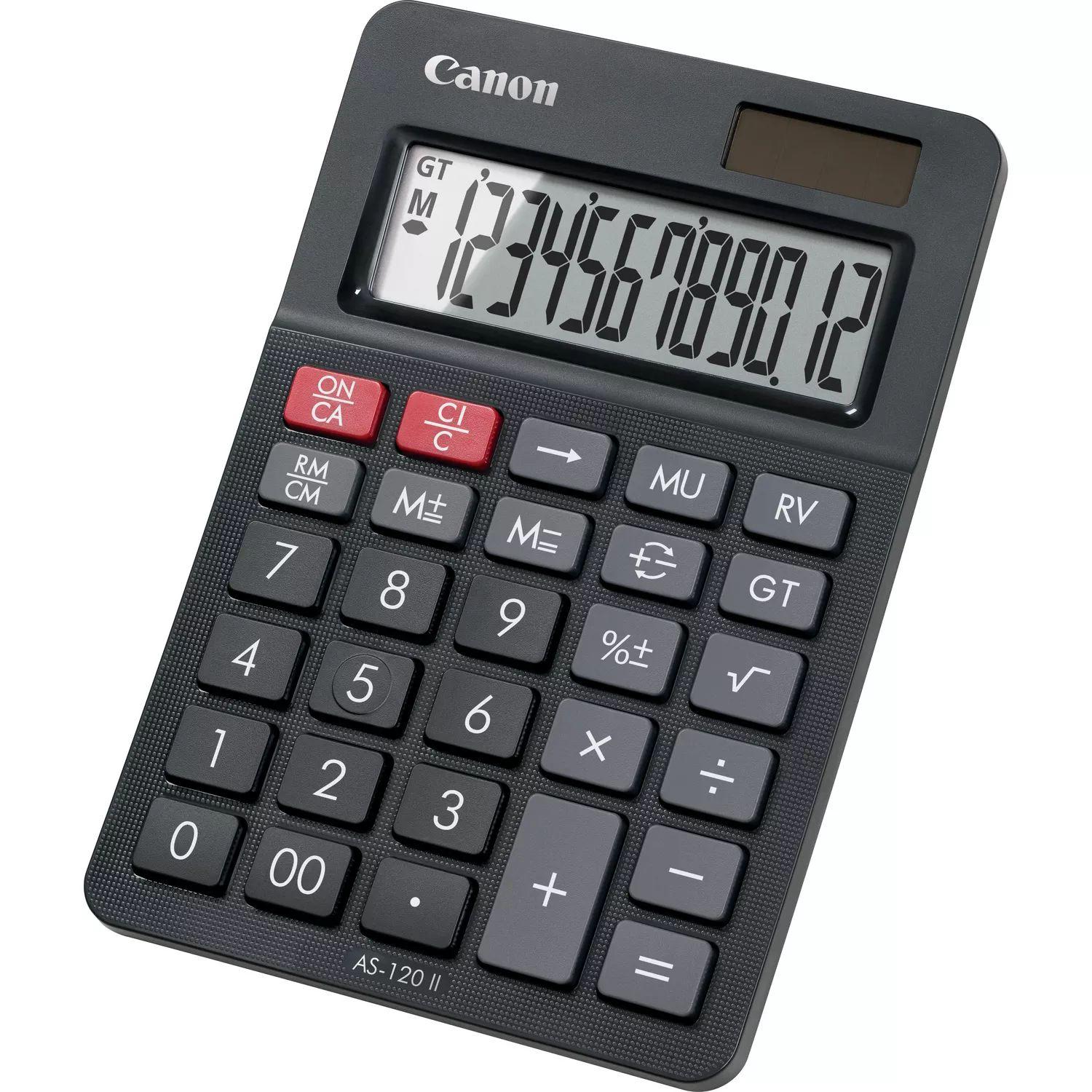 Calculadora de Sobremesa CANON AS-120 II (Plástico reciclado - Preto), miniatura 2