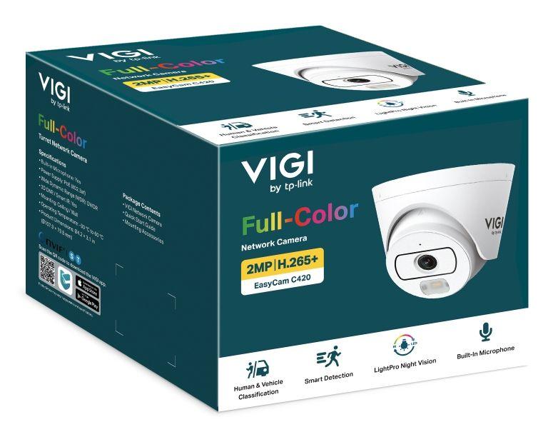 Câmara de Segurança IP TP-LINK VIGI EasyCam C420 4mm (Exterior - 2 MP - 1920 x 1080 pixels - Branco), miniatura 3
