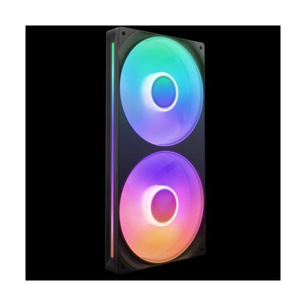 Ventoinha NZXT F280 RGB Core (Plástico, borracha - Multi - 2,25 W - Preto), miniatura 2