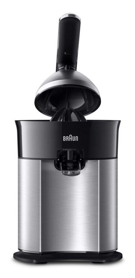 Espremedor de Citrinos BRAUN CitrusQuick 7 CJ7050BK (Altura 29,6 cm - Preto e Inox)