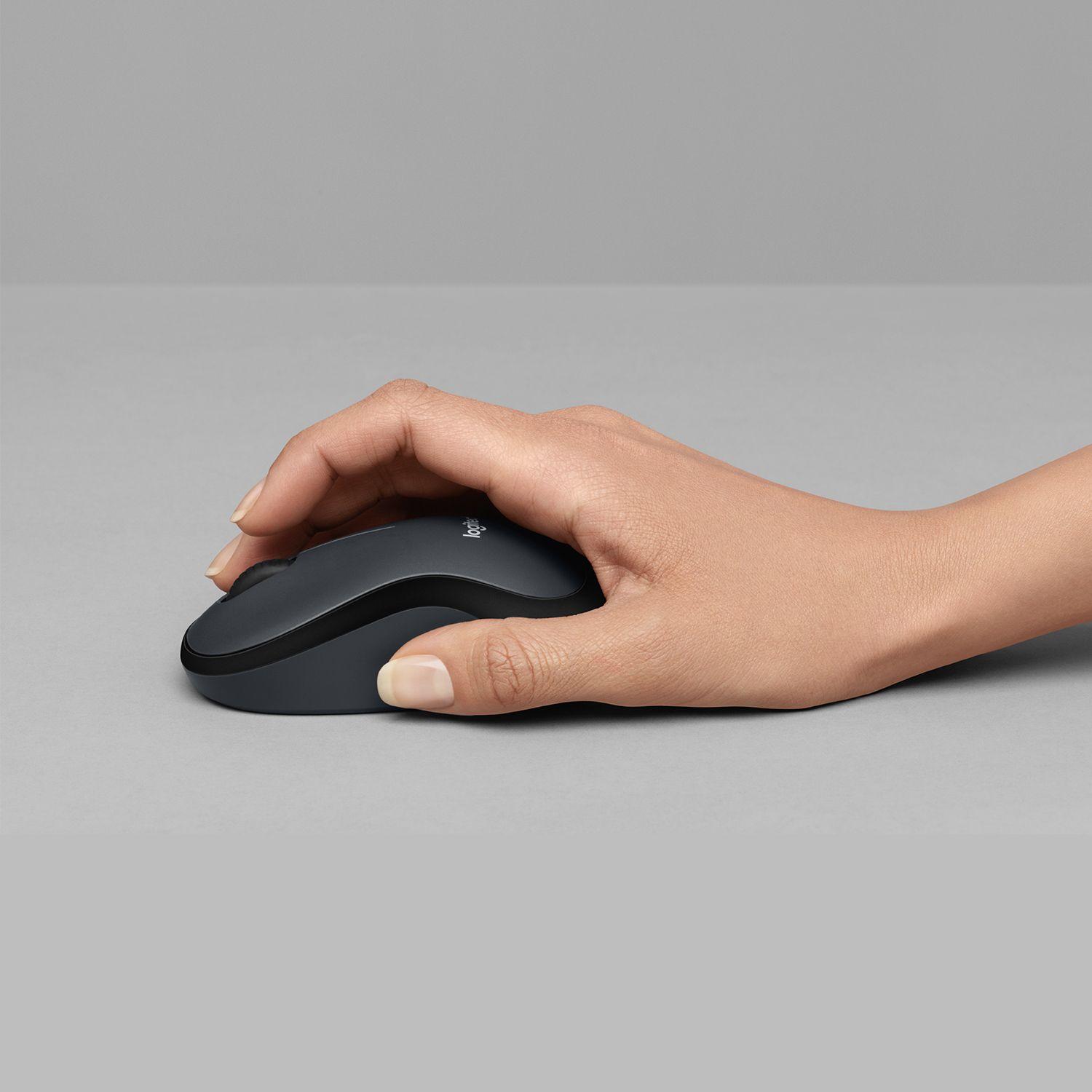 Rato LOGITECH M220 Silent (Ambidestro - 1000 DPI - Ótico - Carvão) — miniatura 3