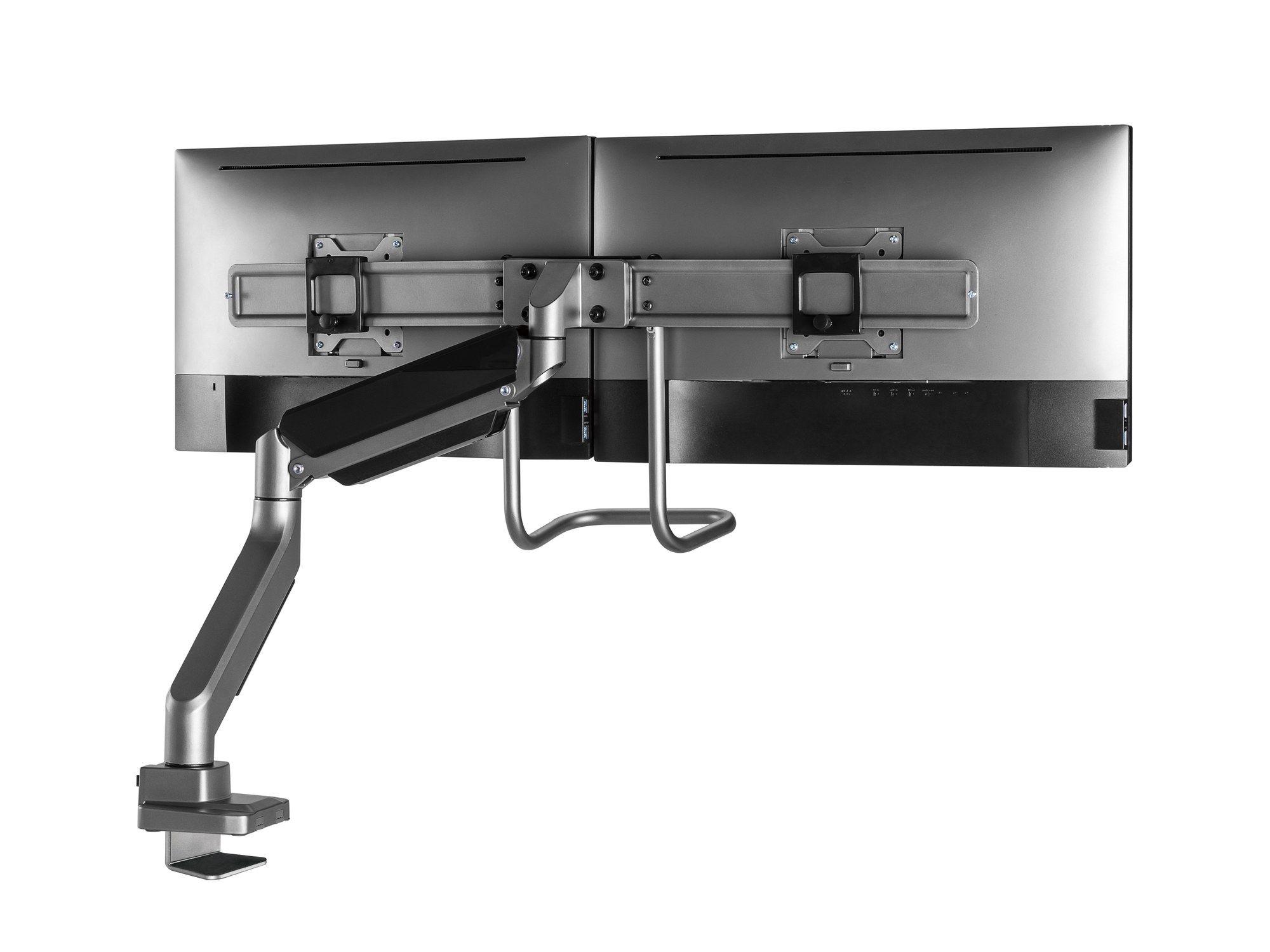Suporte de Secretária para Dois Monitores EQUIP 650161 (100 x 100 mm - 75 x 75 mm - 81,3 cm - Prateado), miniatura 5