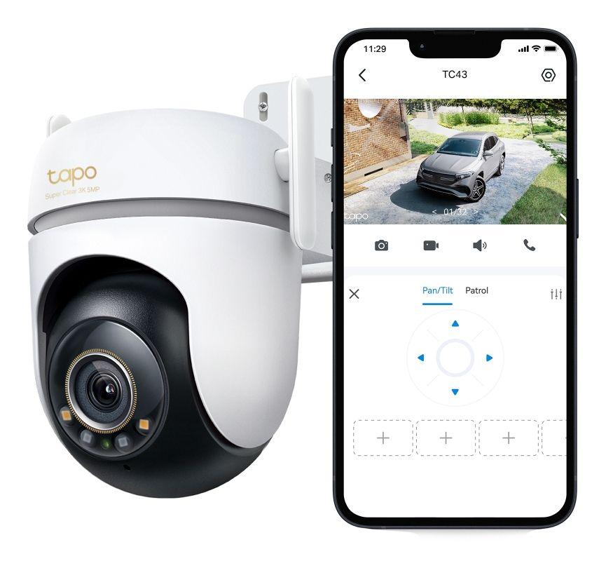 Câmara de Segurança IP TP-LINK Tapo TC43 V2 (Interior e exterior - 5 MP - 2880 x 1620 pixels - Preto e Branco), miniatura 4
