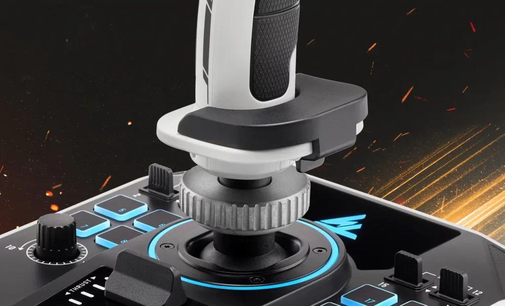 Joystick THRUSTMASTER SOL-R 1 Flightstick (PC - Com fios - Preto e Branco) — miniatura 4