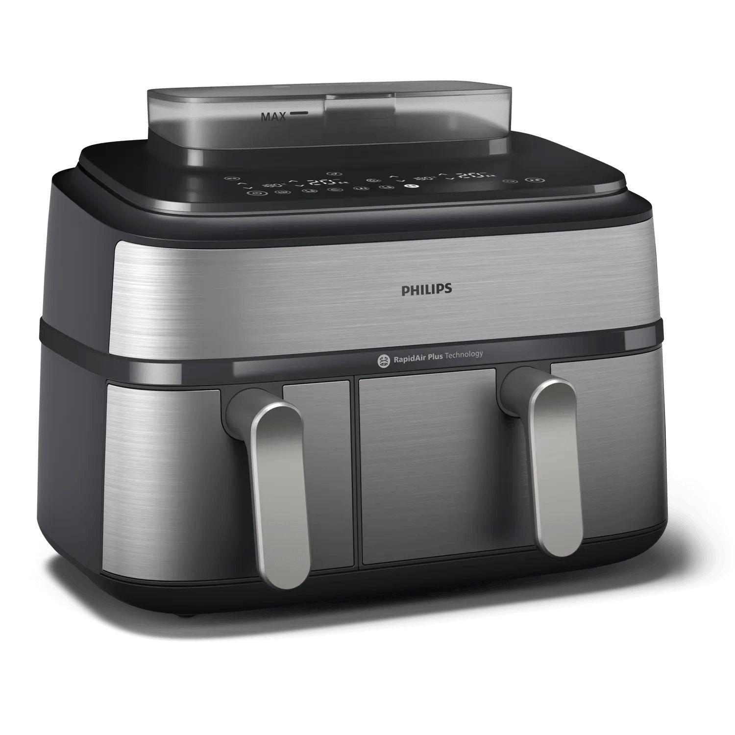 Fritadeira a Ar Independente PHILIPS NA555/00 (2750 W - 200 °C - 40 °C - Prateado)