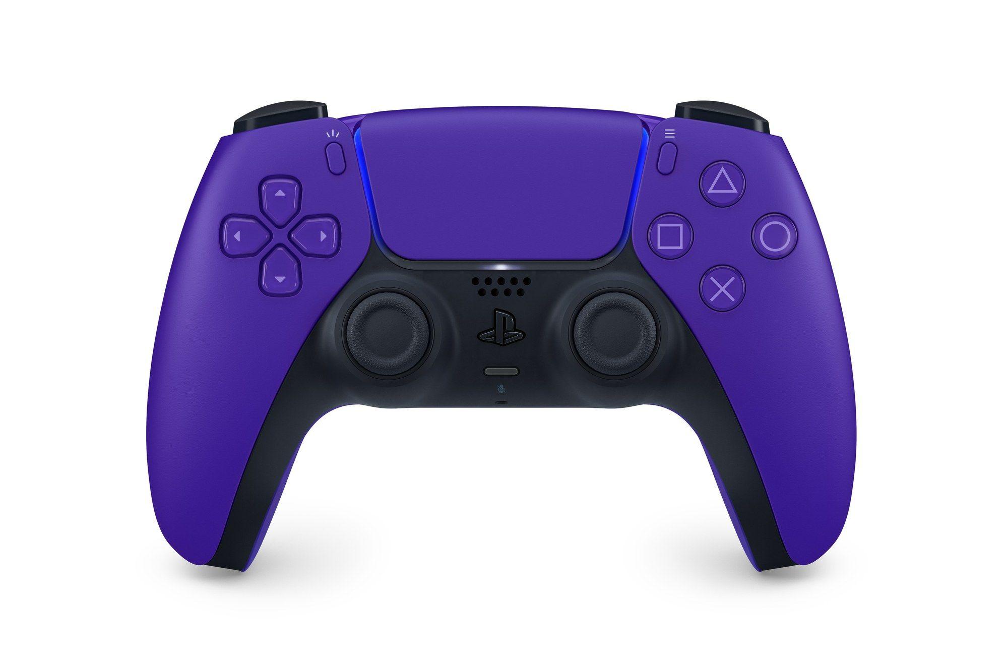 Comando SONY DualSense v3 (PlayStation - Bluetooth/USB - Com fios e sem fios - Preto e Roxo)
